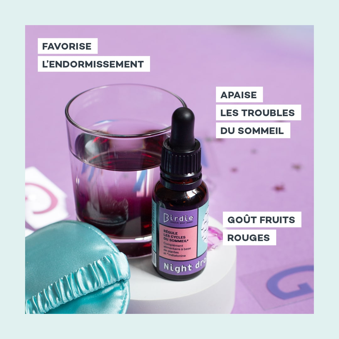 Gocce notturne con melatonina
