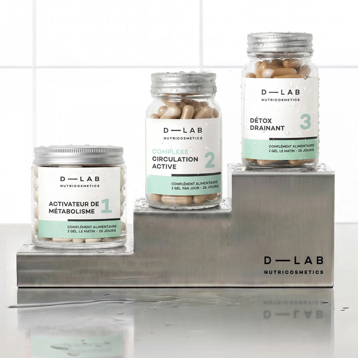 Routine Action-Capitons D-LAB, cure 1 mois : Activateur de Métabolisme, Circulation Active et Détox Drainant